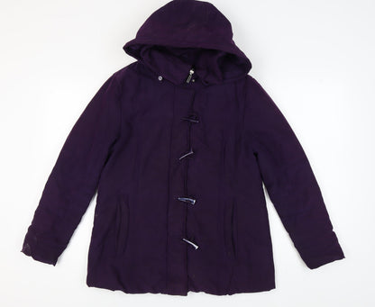 Womens UK Size 12 Katherine Hammond Purple Parka Coat