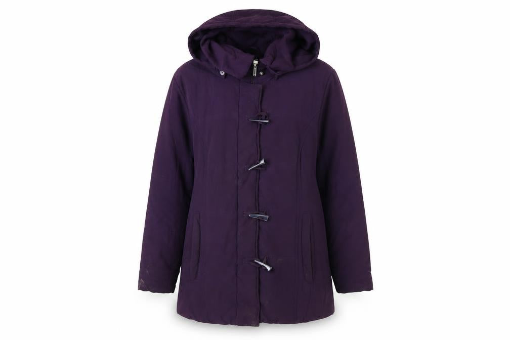 Womens UK Size 12 Katherine Hammond Purple Parka Coat