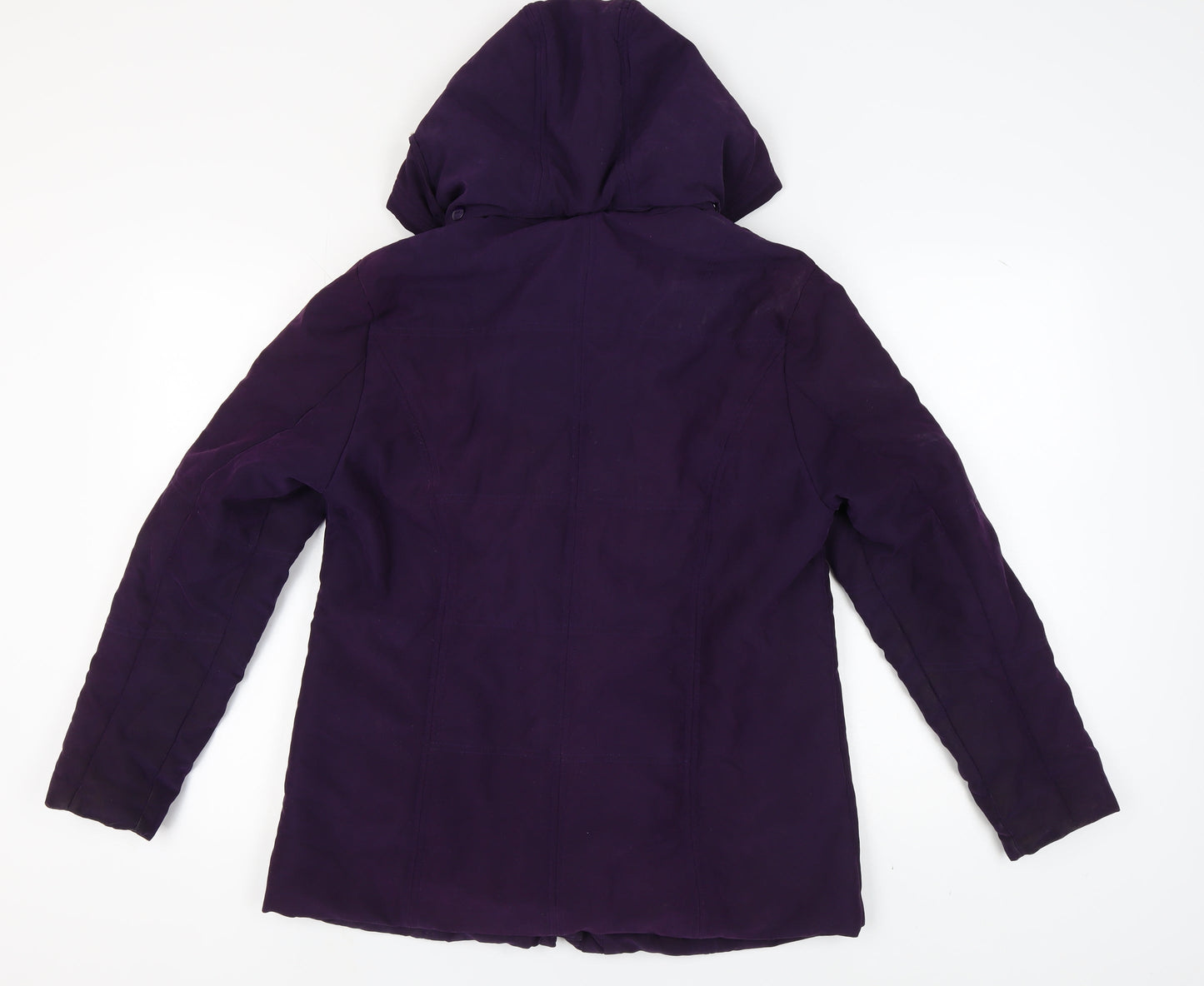 Womens UK Size 12 Katherine Hammond Purple Parka Coat