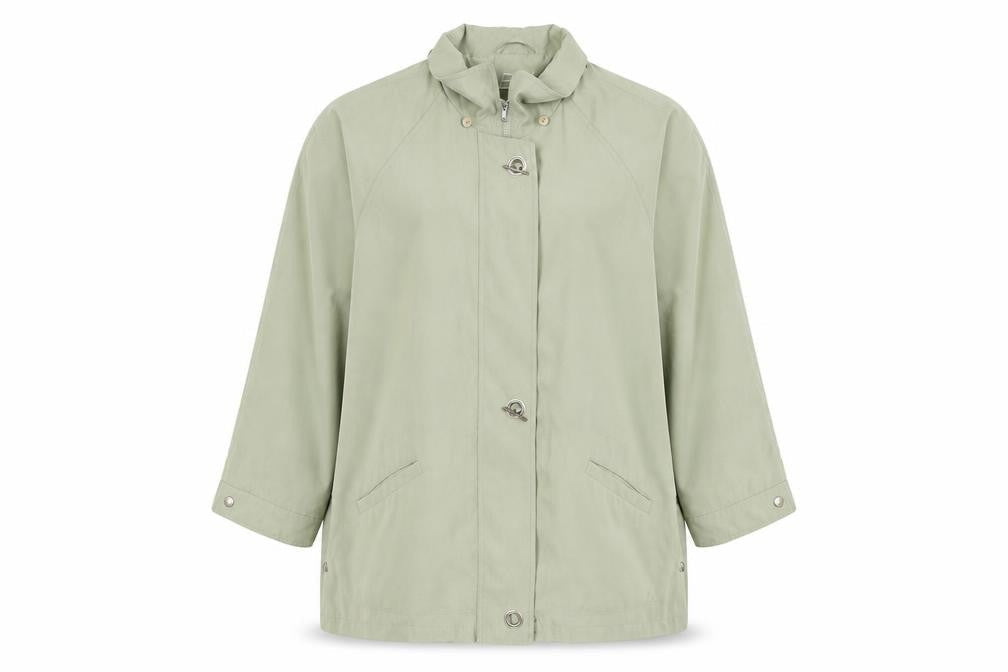 Elvi Women's Green Casual Mid-Length Jacket - Size 2