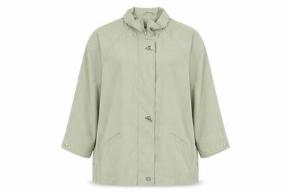 Elvi Women's Green Casual Mid-Length Jacket - Size 2