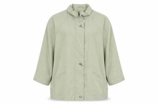 Elvi Women's Green Casual Mid-Length Jacket - Size 2