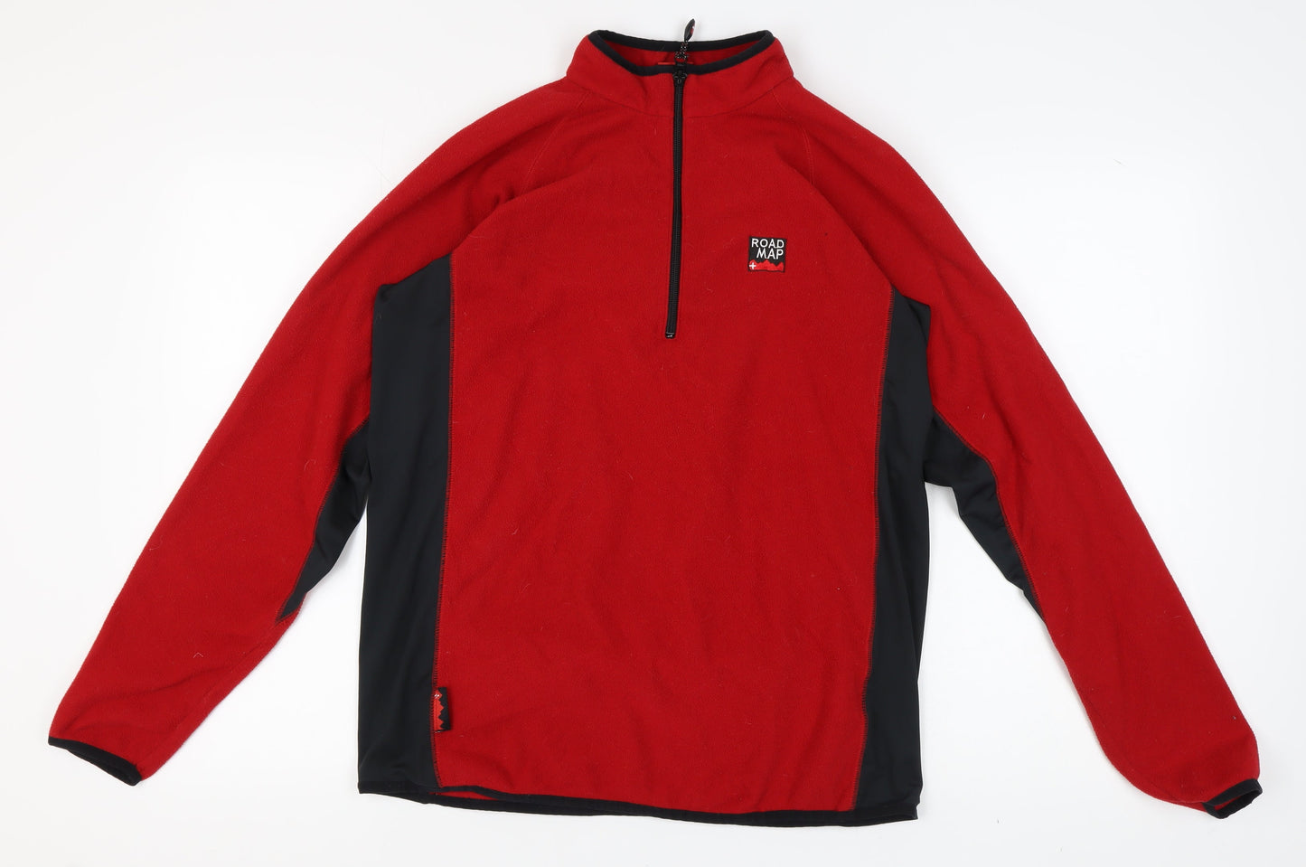Roadmap Men's Red Fleece 1/2 Zip Sweatshirt Size L