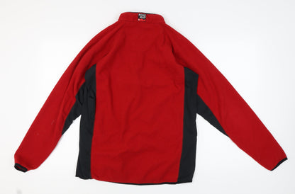 Roadmap Men's Red Fleece 1/2 Zip Sweatshirt Size L