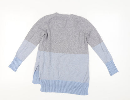 Oasis Women's Grey Pullover Jumper XS Relaxed Fit