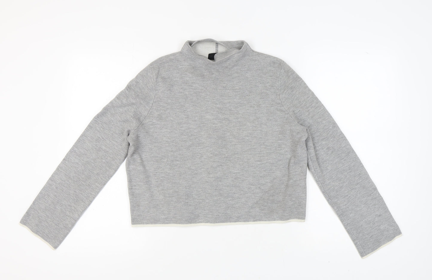 Womens UK Size 12 Topshop Grey Pullover Jumper