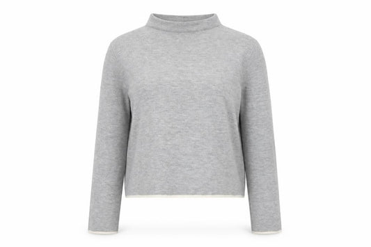 Womens UK Size 12 Topshop Grey Pullover Jumper