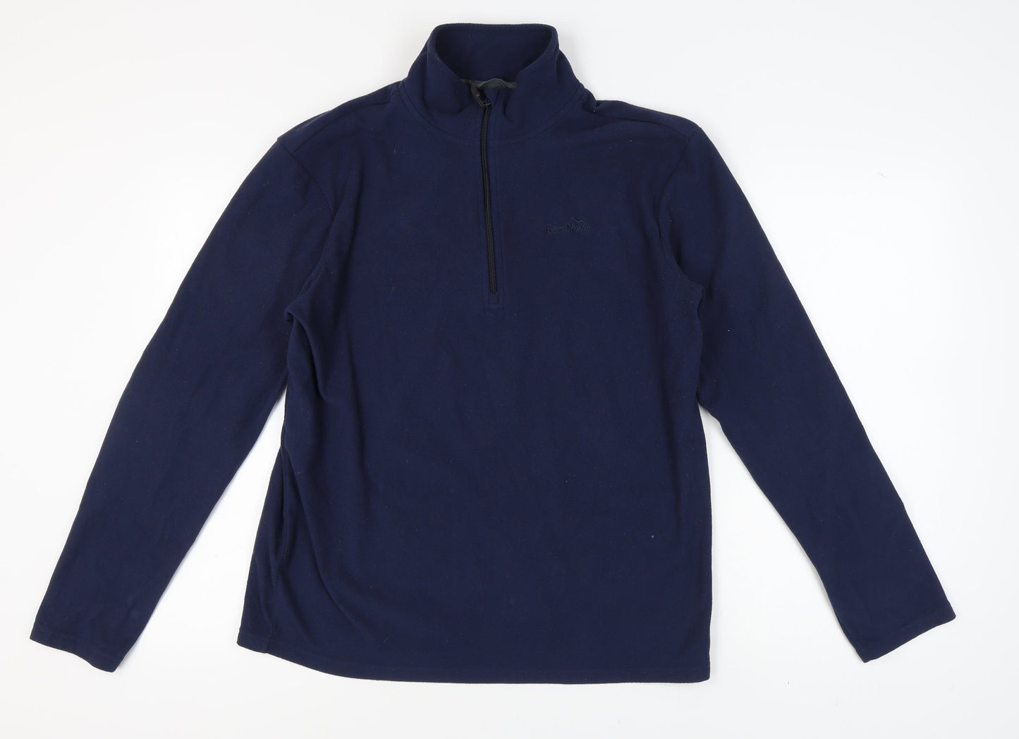Mens UK Size L Peter Storm Blue 1/4 Zip Sweatshirt