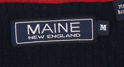 Mens UK Size M Maine New England Blue Pullover Sweatshirt