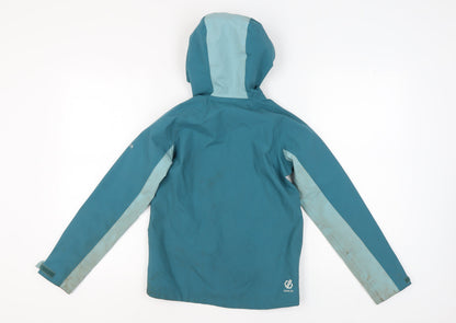 Dare 2b Boys Blue Waterproof Hooded Jacket 11-12 Years