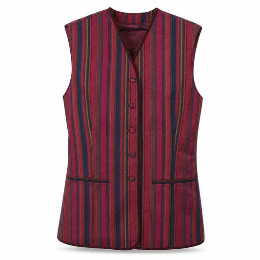 OuiSet Women's Multicoloured Striped Waistcoat Size 10