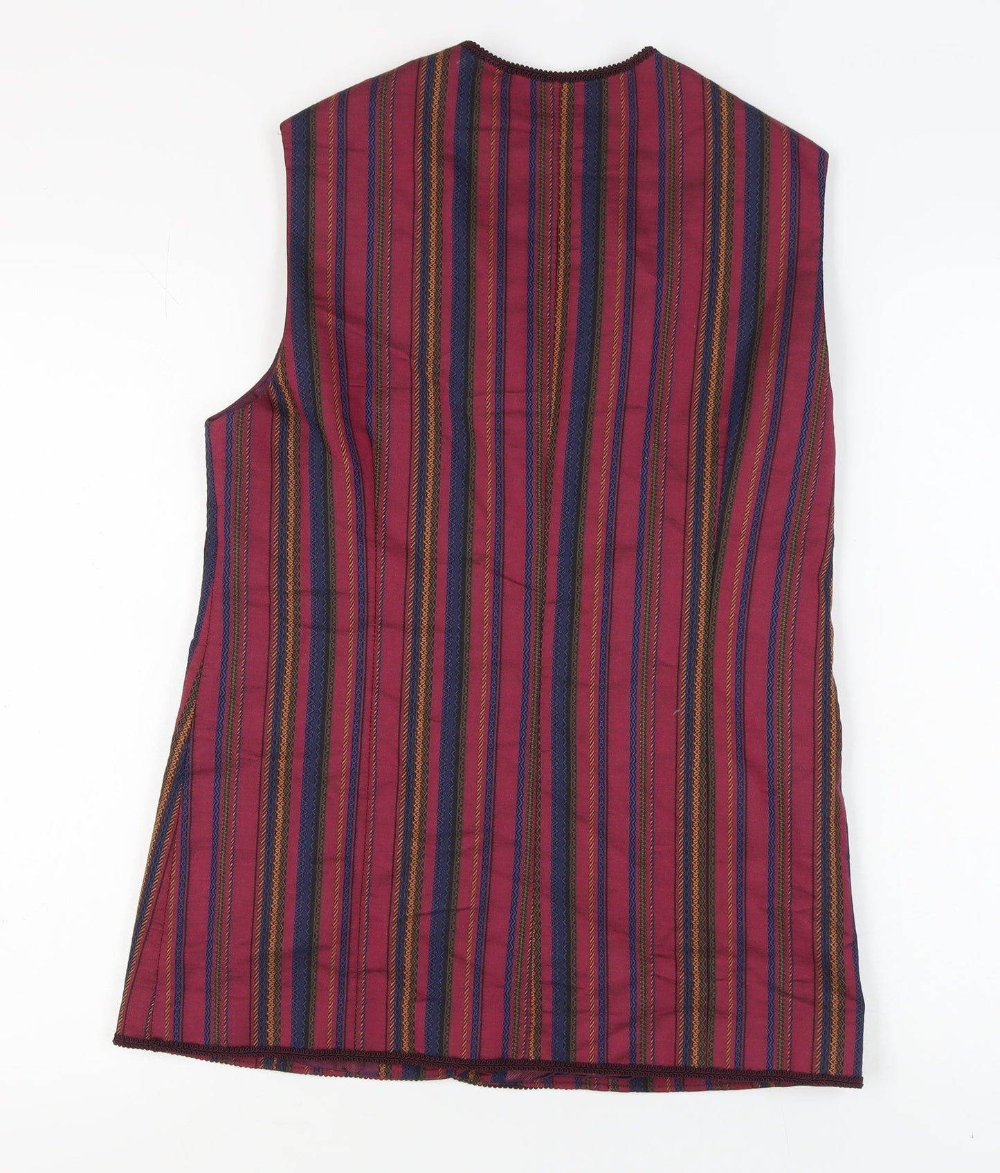 OuiSet Women's Multicoloured Striped Waistcoat Size 10