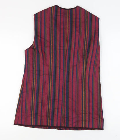 OuiSet Women's Multicoloured Striped Waistcoat Size 10