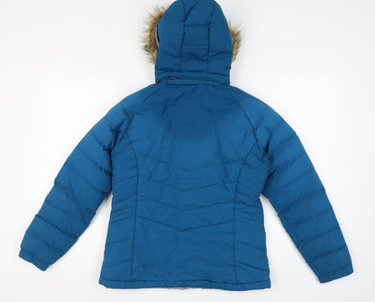 Womens UK Size 12 Trespass Blue Puffer Jacket