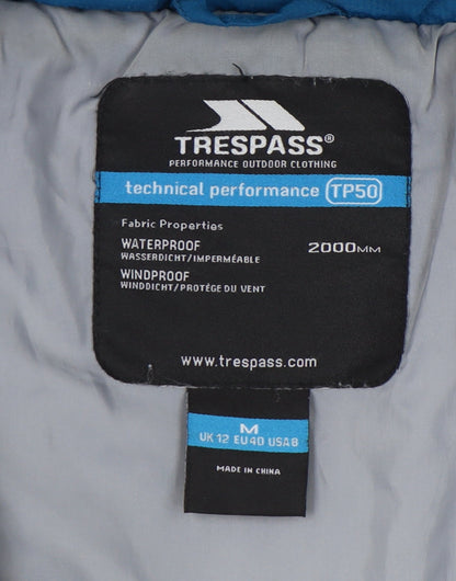 Womens UK Size 12 Trespass Blue Puffer Jacket