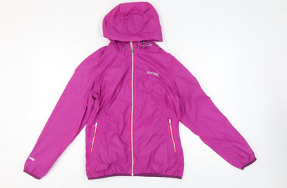 Womens UK Size 10 Regatta Purple Windbreaker Coat