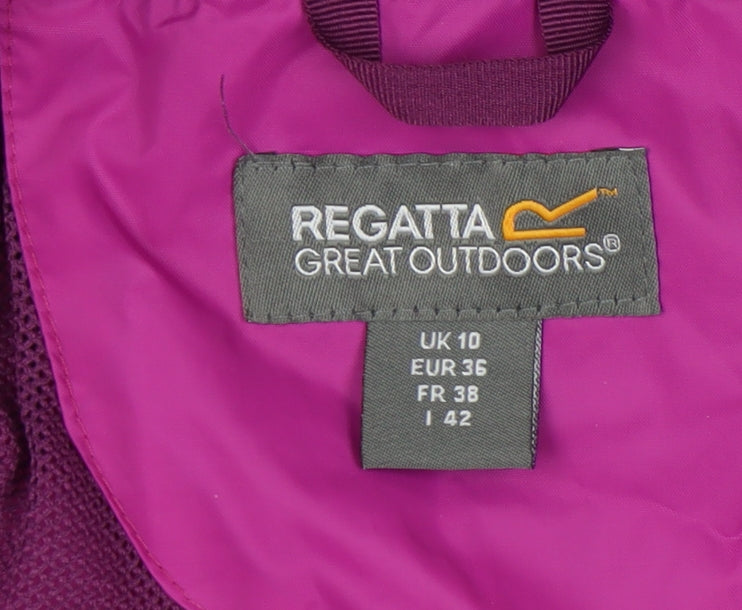 Womens UK Size 10 Regatta Purple Windbreaker Coat