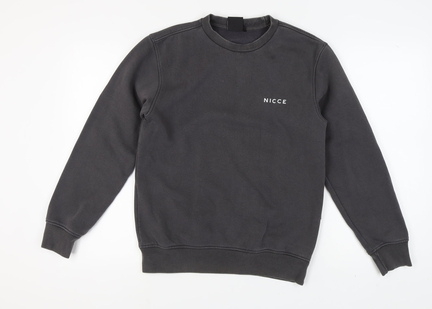 Mens UK Size S NICCE Black Pullover Sweatshirt