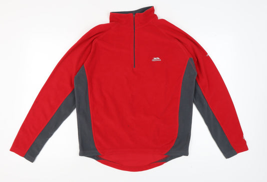 Mens UK Size M Trespass Red Pullover Sweatshirt