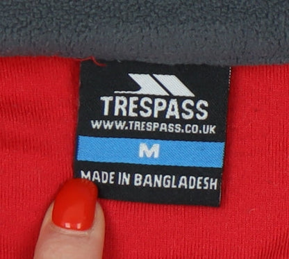 Mens UK Size M Trespass Red Pullover Sweatshirt