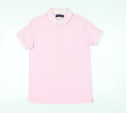 Jack & Jones Pink Mens Polo Shirt L Casual