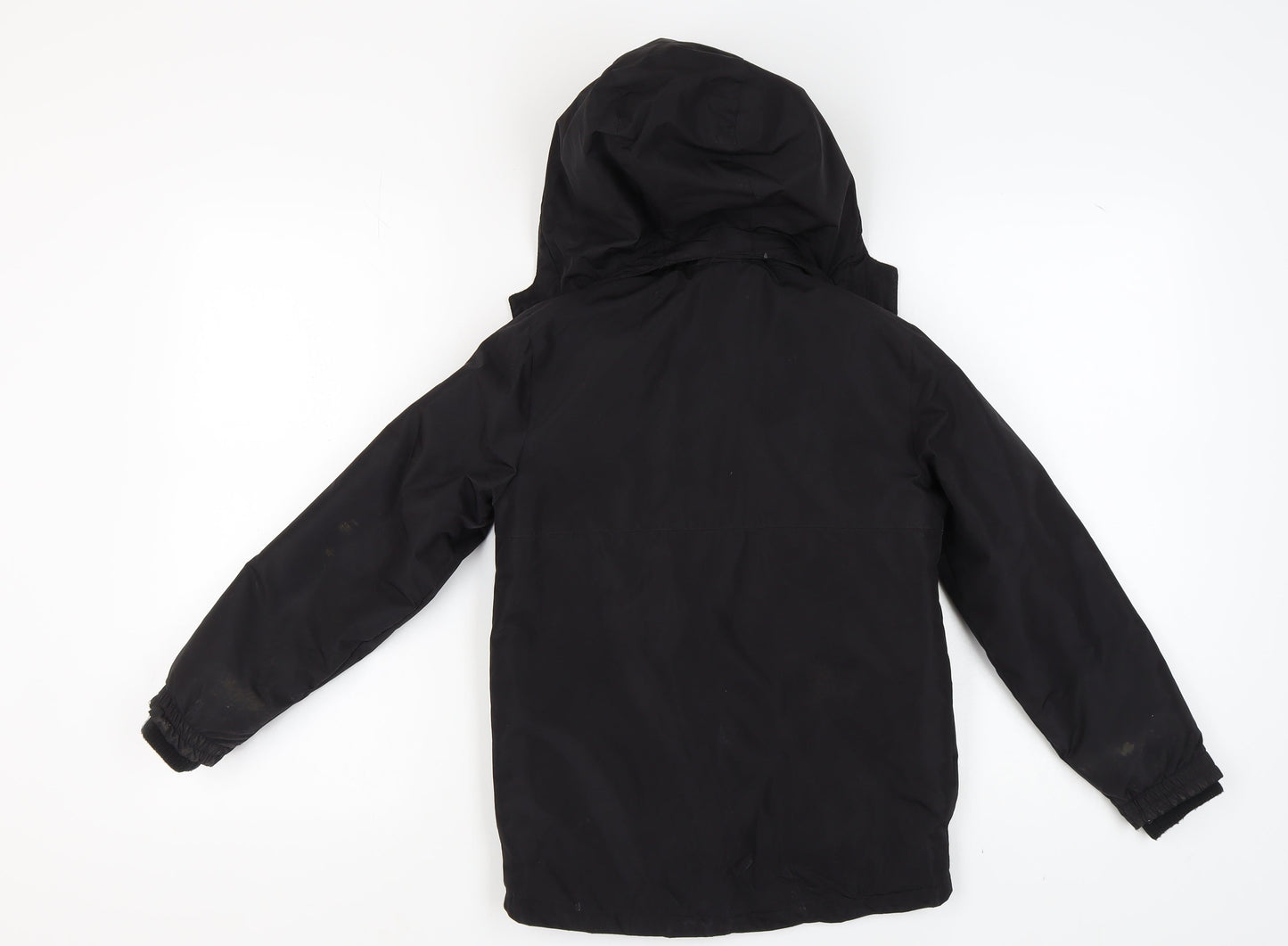Slazenger Boys Black Hooded Winter Jacket 9-10 Years