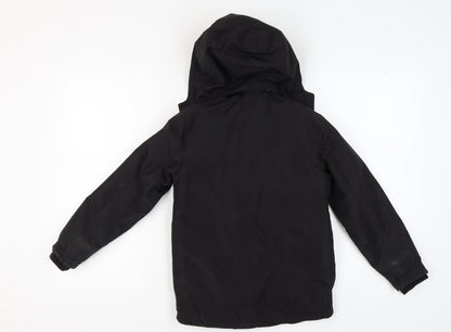 Slazenger Boys Black Hooded Winter Jacket 9-10 Years