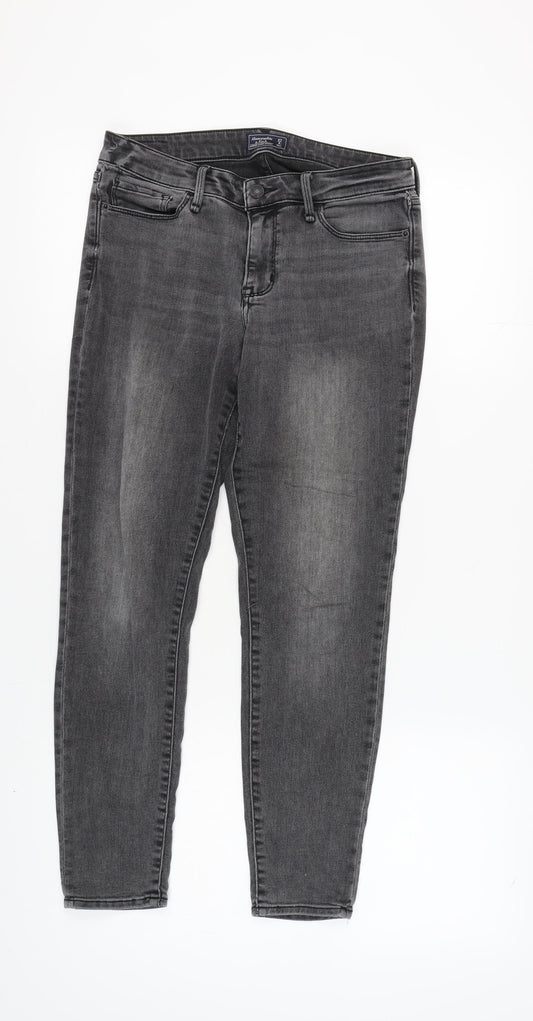 Abercrombie & Fitch Grey Skinny Jeans for Women, Size 27