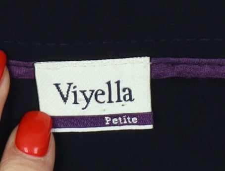 Womens UK Size 8 Viyella   Black Trousers
