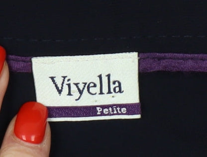 Womens UK Size 8 Viyella   Black Trousers