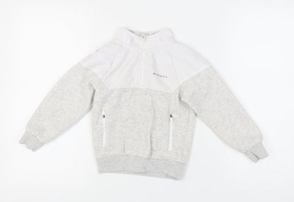 McKenzie Girls Grey Colourblock Hoodie Sweatshirt 5-6 Years