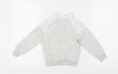 McKenzie Girls Grey Colourblock Hoodie Sweatshirt 5-6 Years