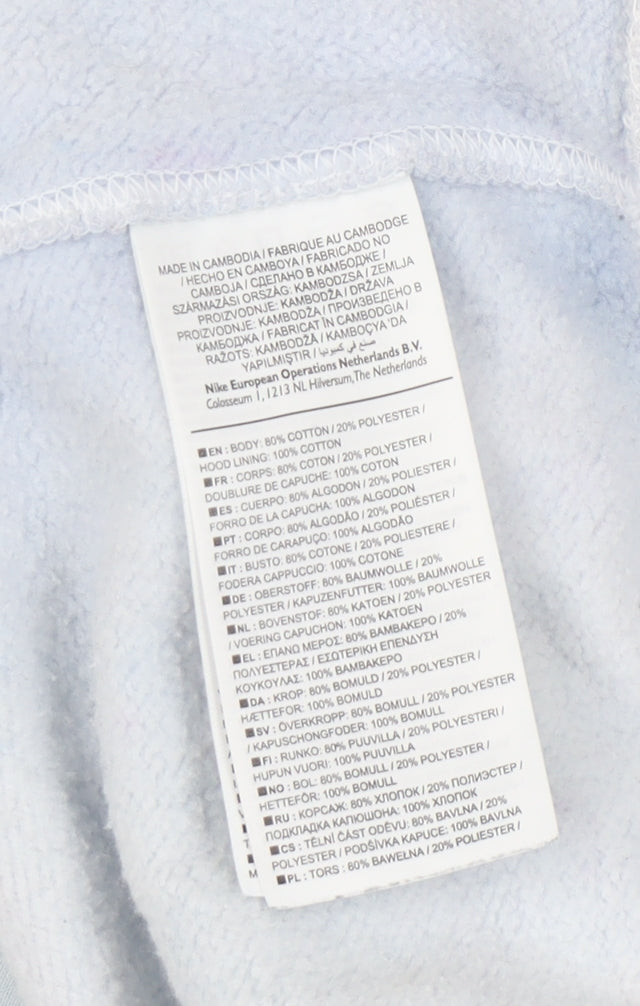 Nike Women's White Hoodie Small, Logo, Hooded, Cotton