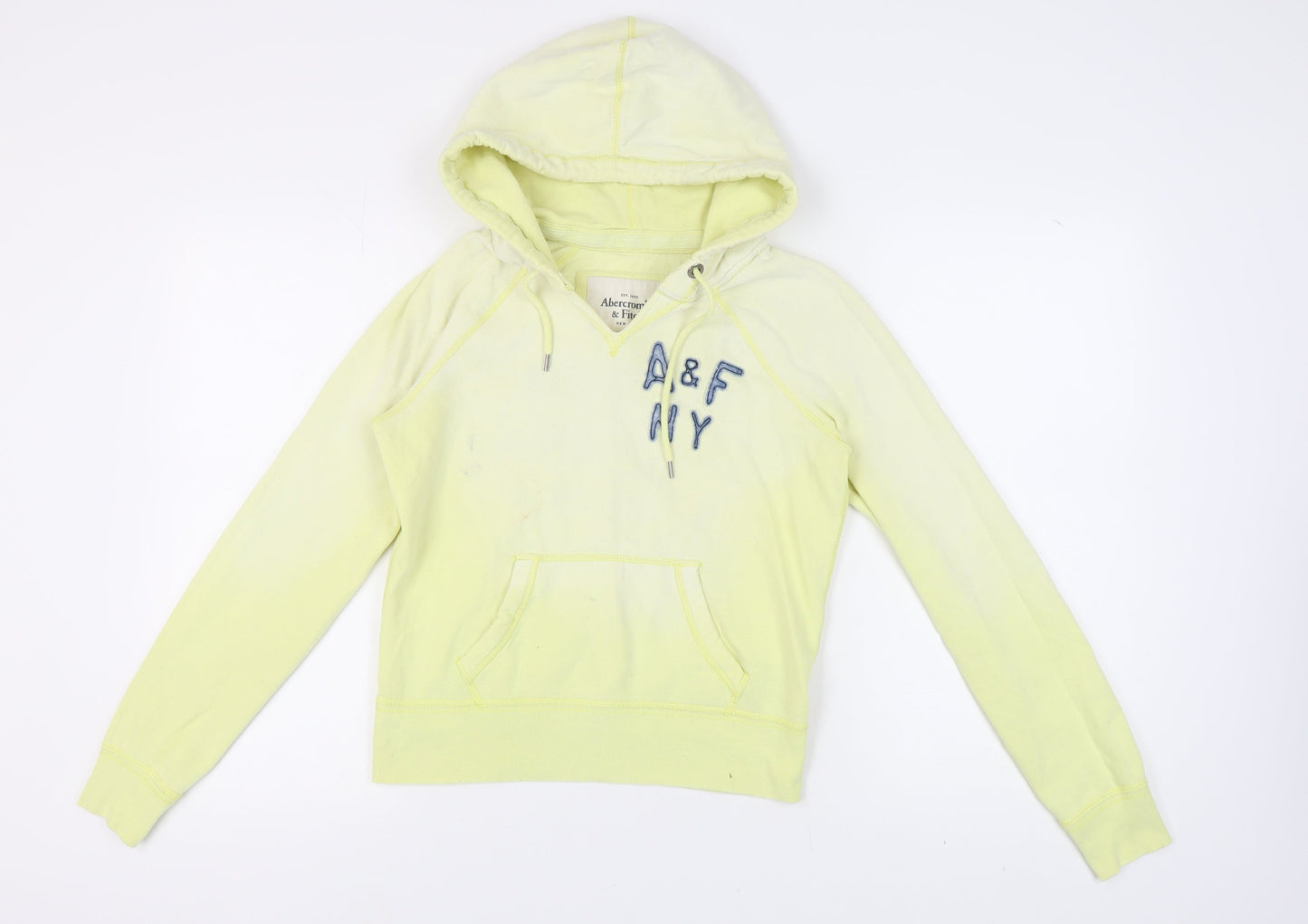 Abercrombie & Fitch Women's Yellow Pullover Hoodie, M