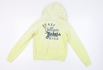 Abercrombie & Fitch Women's Yellow Pullover Hoodie, M