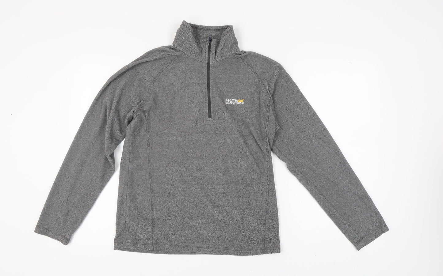 Mens UK Size M Regatta Grey 1/4 Zip Sweatshirt
