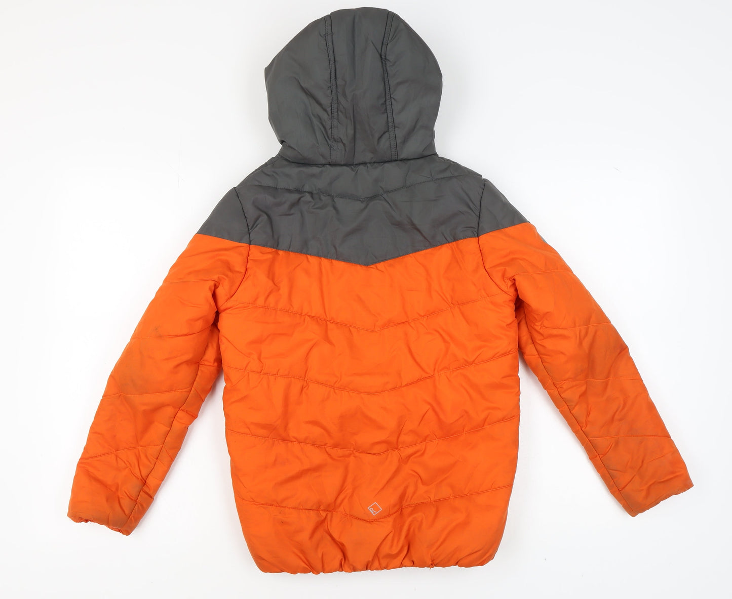 Regatta Boys Orange Puffer Jacket, Hooded, Size 13 Years
