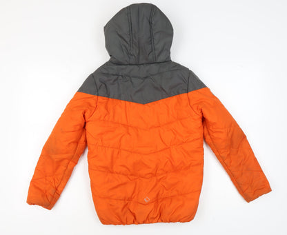 Regatta Boys Orange Puffer Jacket, Hooded, Size 13 Years