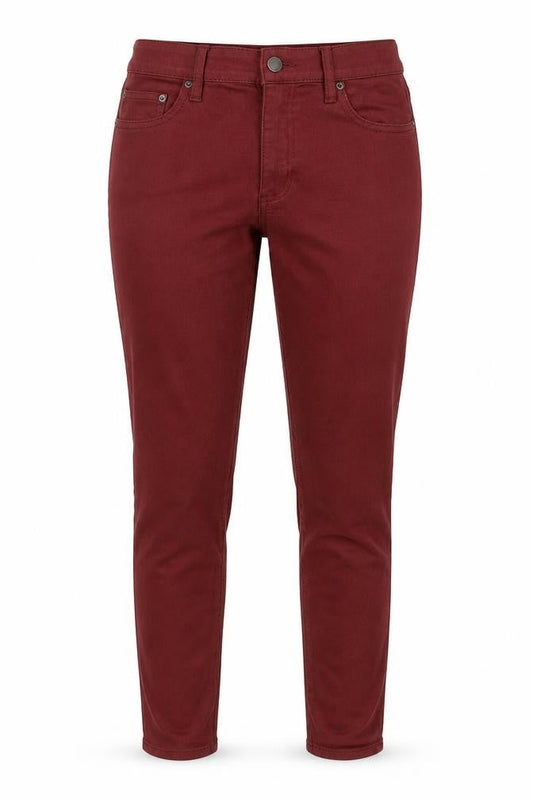 Womens UK Size 10 Gap Regular Fit Skinny Red Jeans
