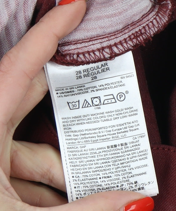 Gap Women's Red Skinny Jeans - Size 10