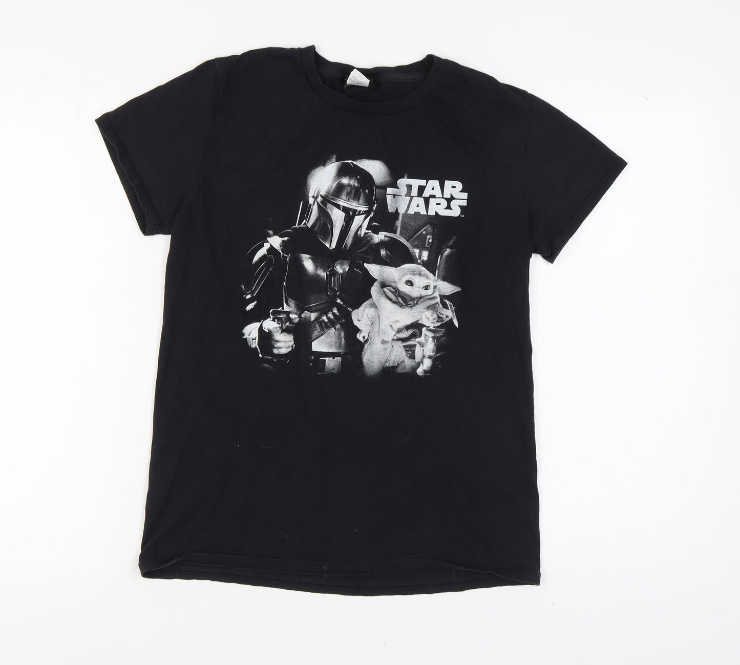 Mens UK Size M Fruit of the Loom Black  T-Shirt