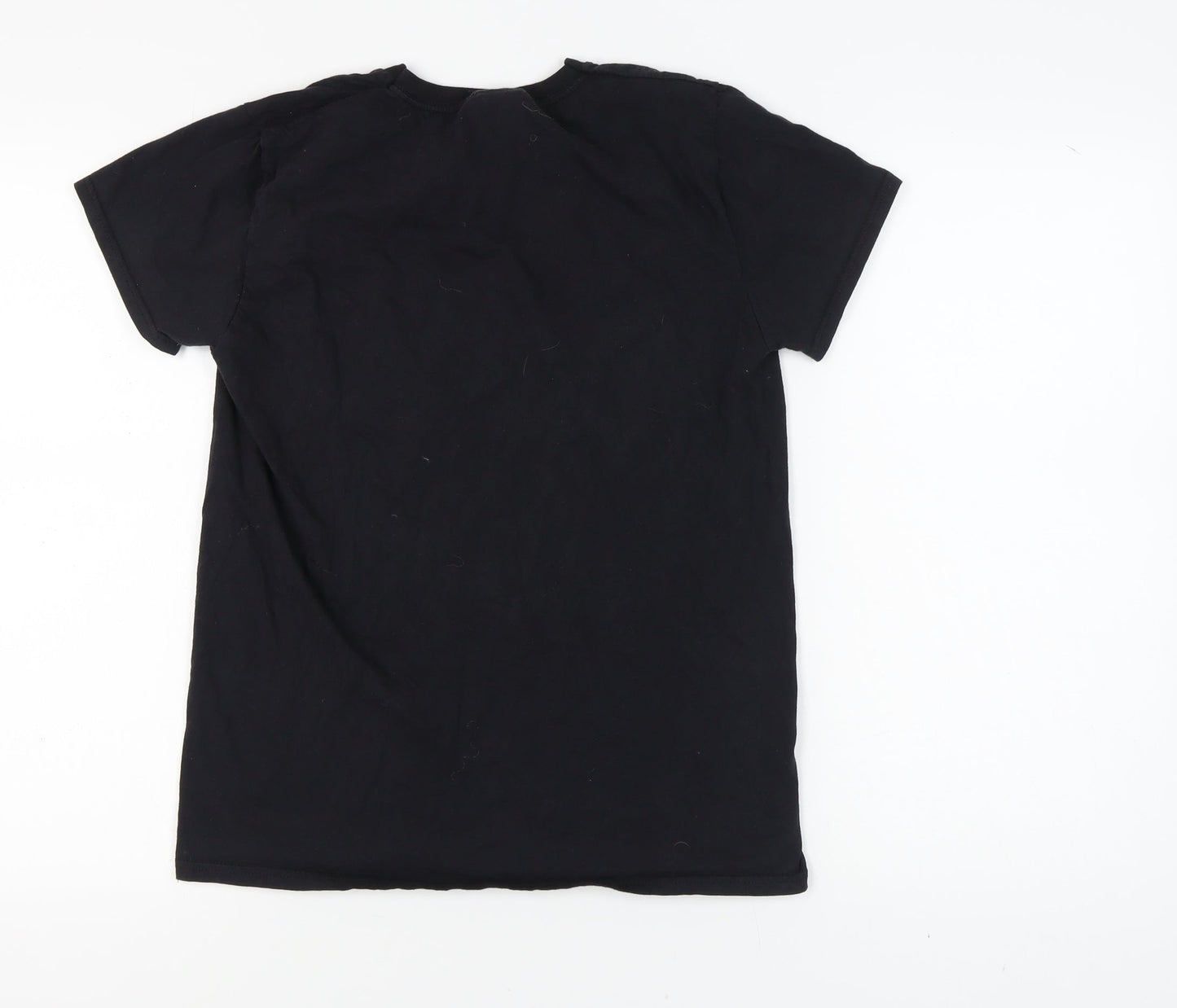 Mens UK Size M Fruit of the Loom Black  T-Shirt