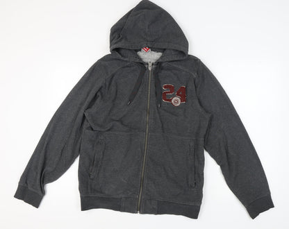 Mens UK Size M TOG 24 Grey Full Zip Hoodie