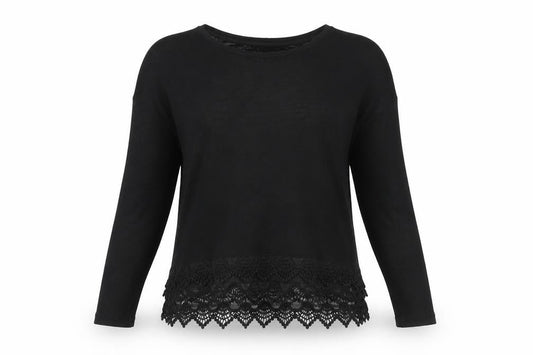 Front view of Nine by Savannah Miller Black Women's jumper, size 12