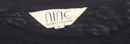 Womens UK Size 12 Nine by Savannah Miller Black Pullover Jumper