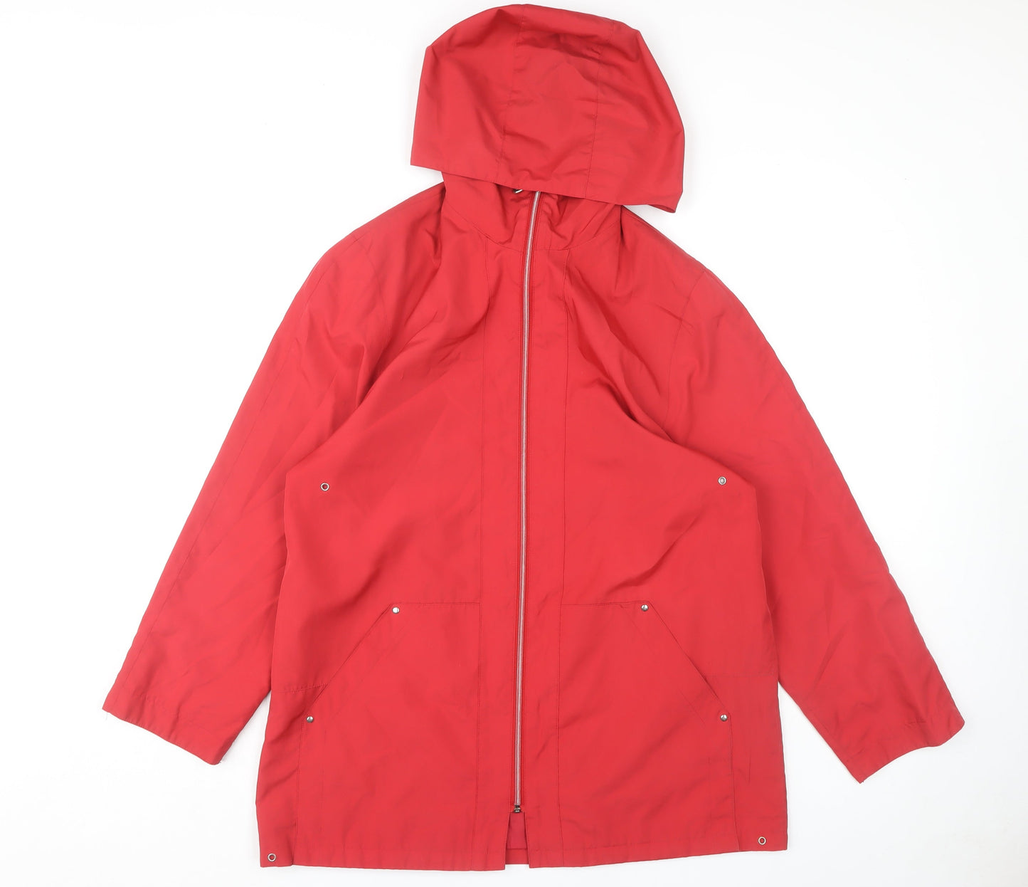 Outer Layer Women's Red Rain Coat Size 12