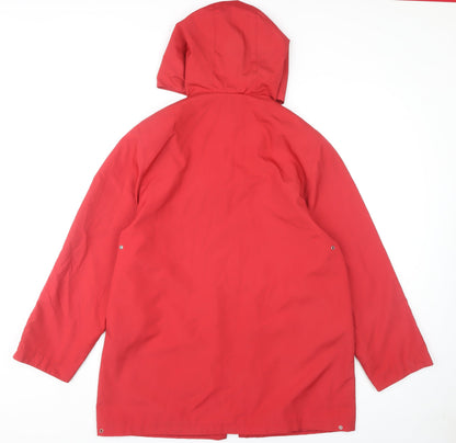 Outer Layer Women's Red Rain Coat Size 12