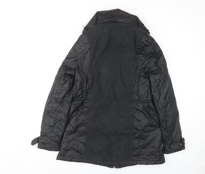 River Island Women's Black Parka Jacket Size 14