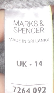 Womens UK Size 14 Marks and Spencer Grey Basic Jacket