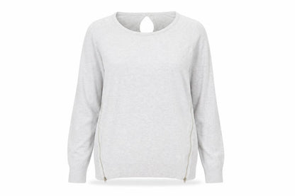 Womens UK Size 10 Izabel London Grey Pullover Jumper